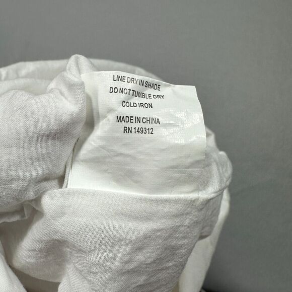 Petal and Pup Halter‎ Romper Womans 6 White Eyelet Ruffle Scallop High Neck - Picture 11 of 11